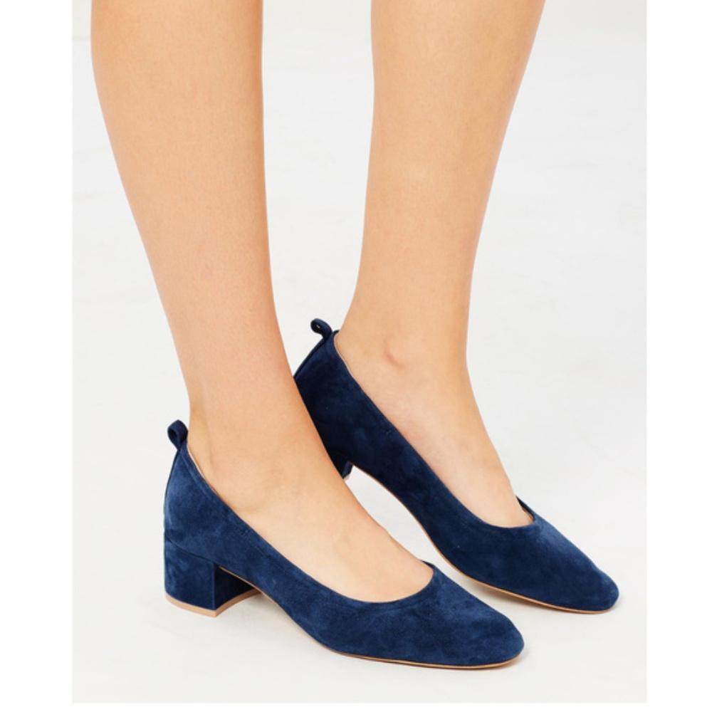 Shoes of Prey Vara Navy Suede